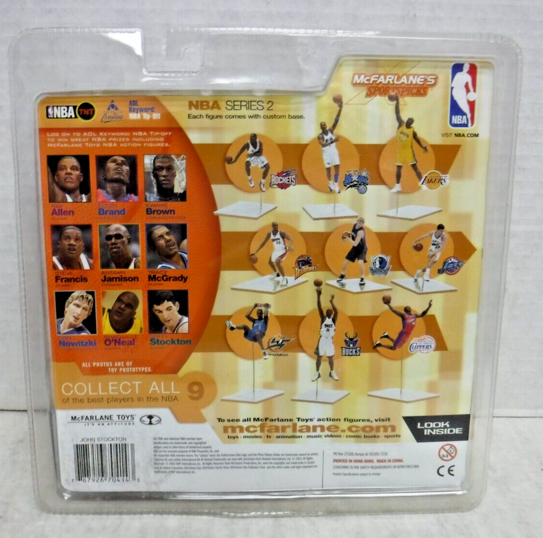 John Stockton 12 Jazz McFarlane Sports Picks NBA Series 2 Figure