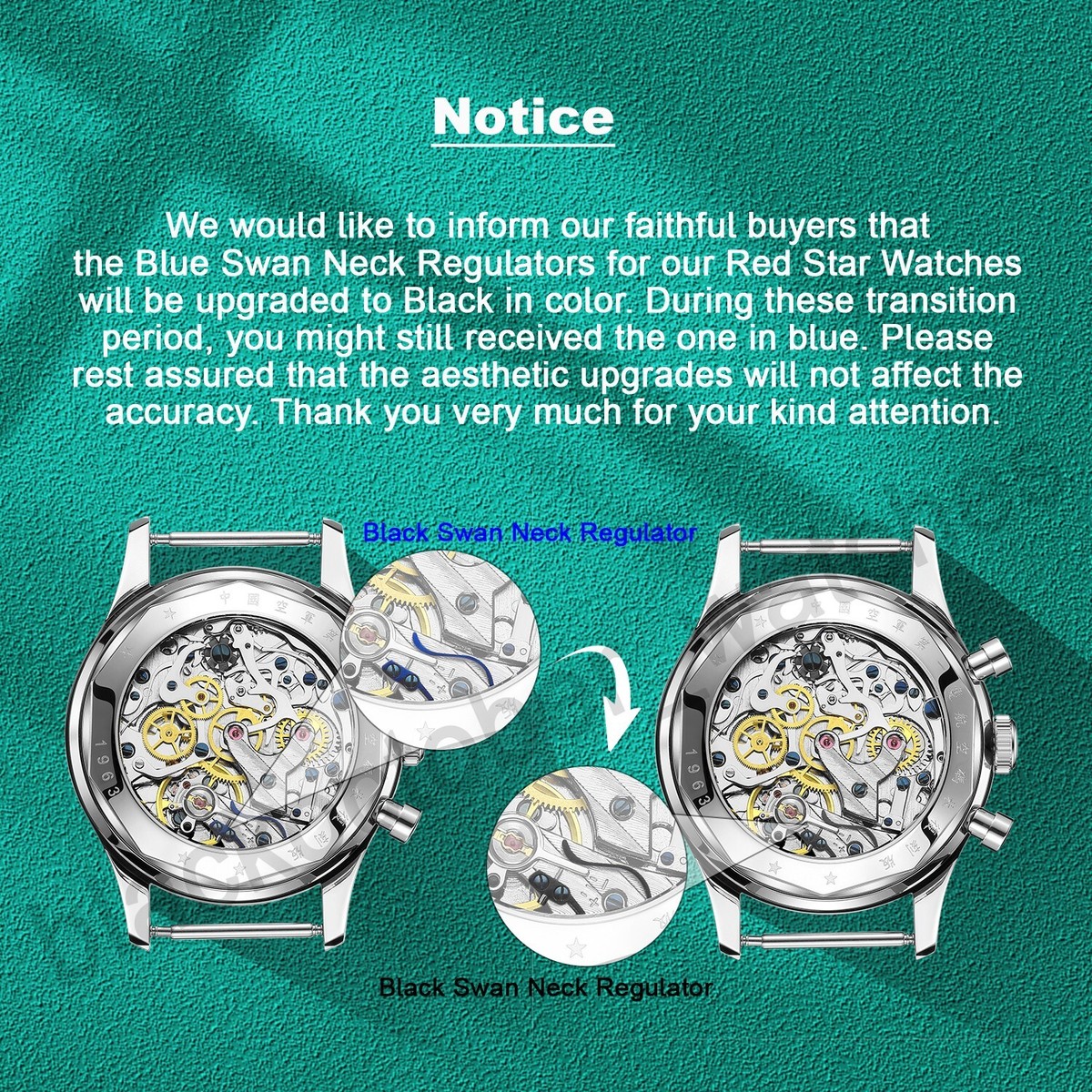 RED STAR 1963 SEAGULL ST1901 Chronograph watch 38mm Venus 175 30M