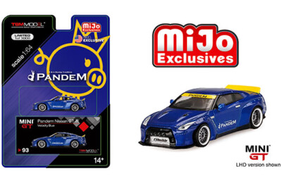 MINI GT 93 Pandem Nissan GT-R (R35) Velocity Blue Duck Tail LHD