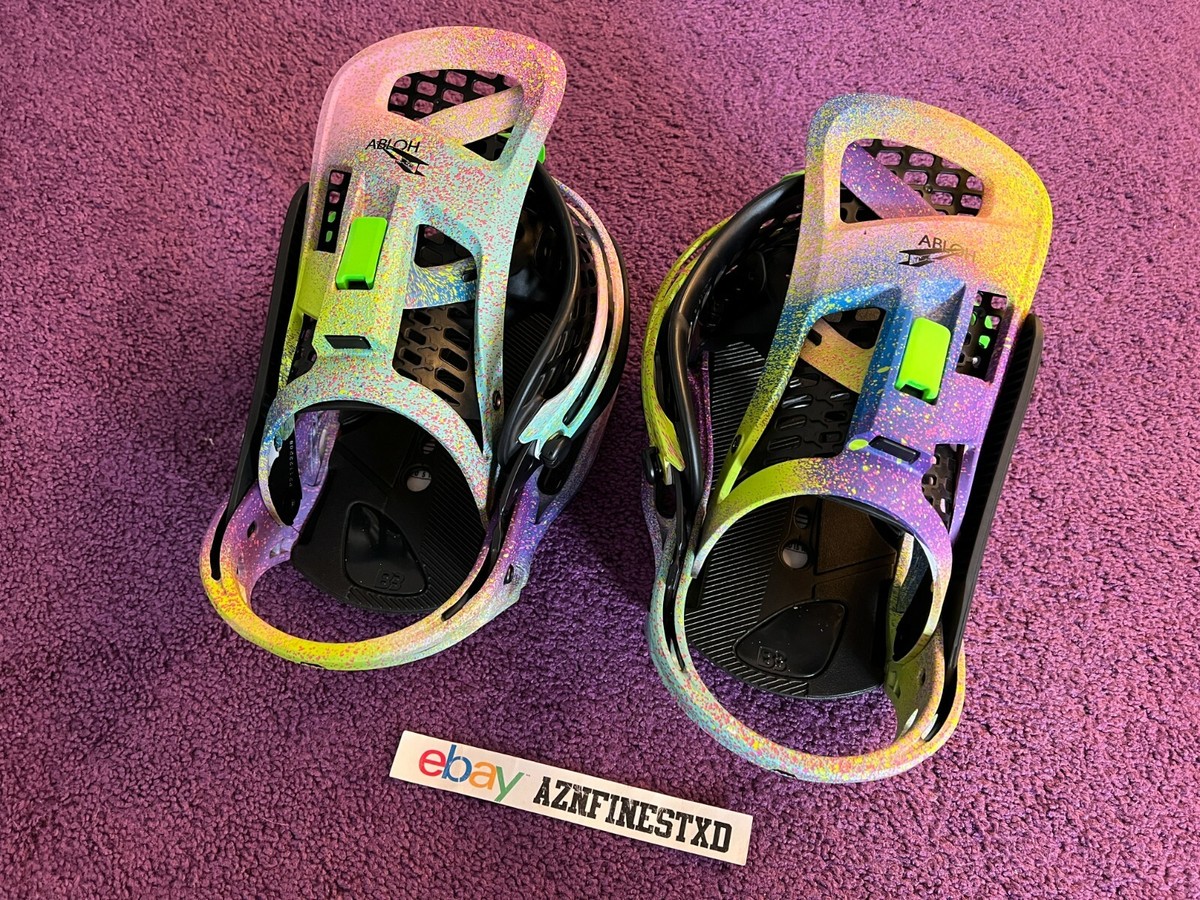 NEW Virgil Abloh x Burton Genesis EST Snowboard Bindings Rainbow