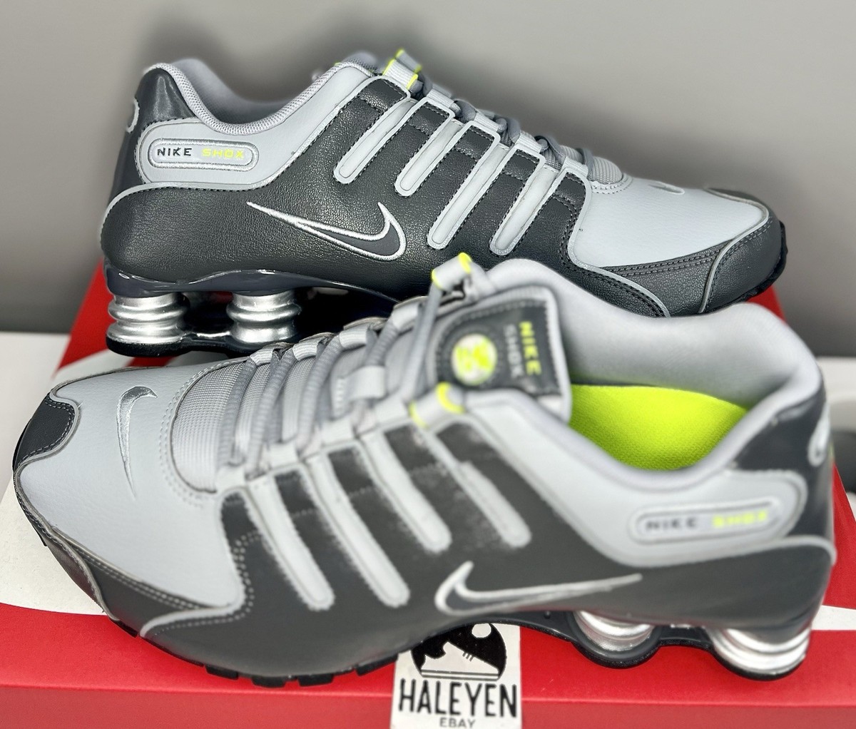 NEW Nike Shox NZ 'Wolf Grey/Volt' | Men Sizes 7 - 14 | 378341-009