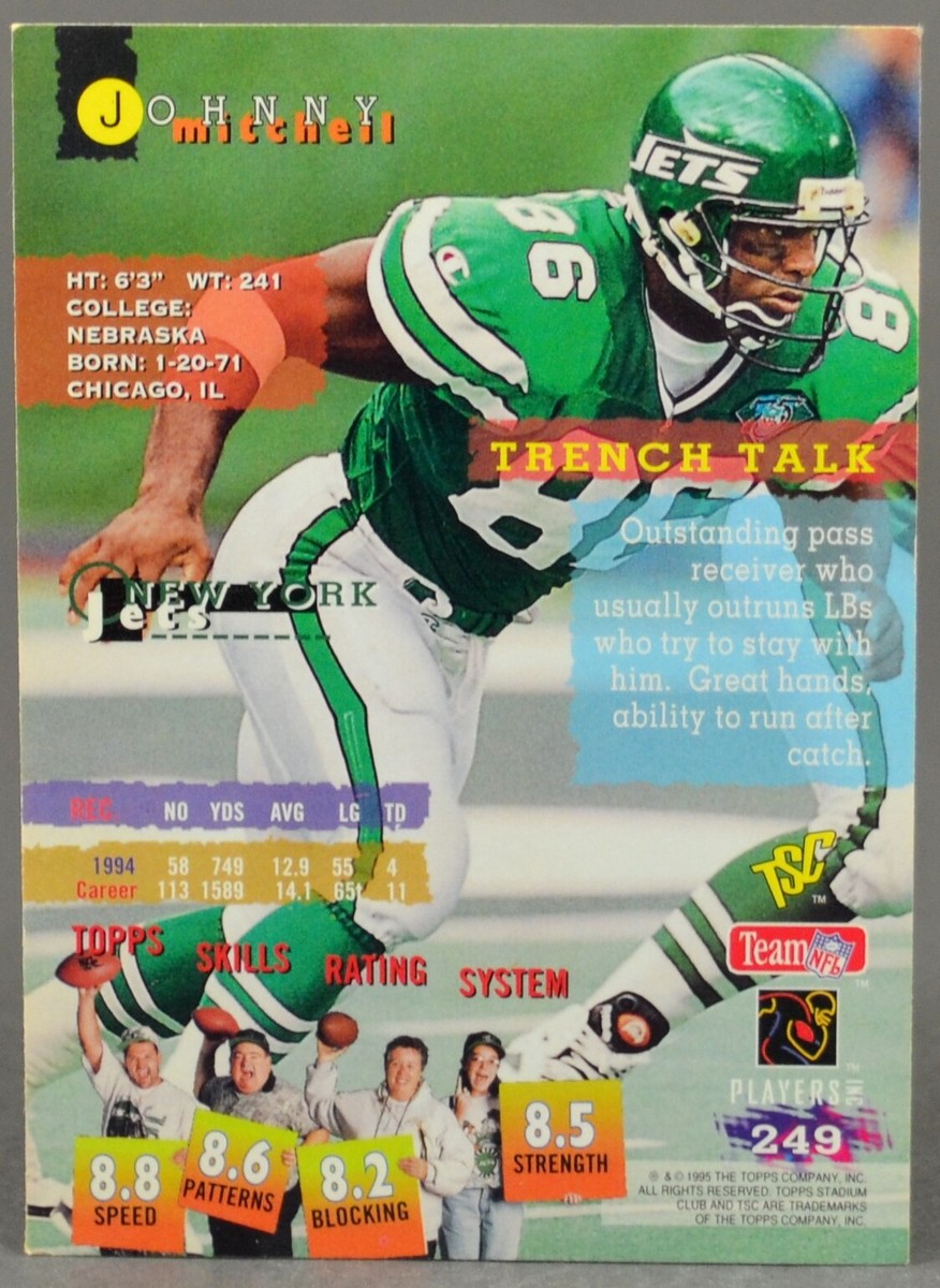 1995 Stadium Club TSC Johnny Mitchell NFL Football Trading Card