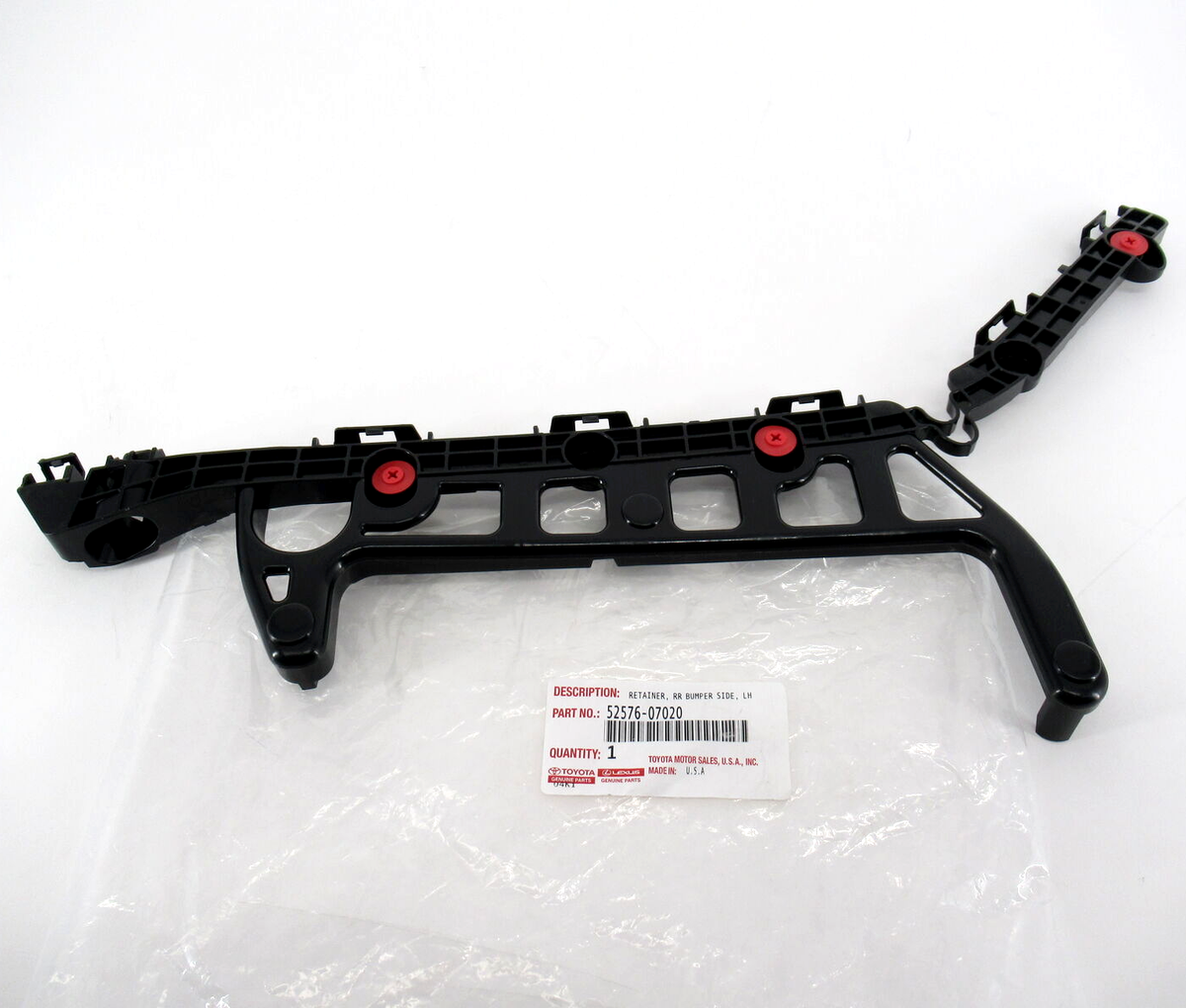 Genuine OEM Toyota 52576-07020 Driver LH Rear Bumper Side Retainer