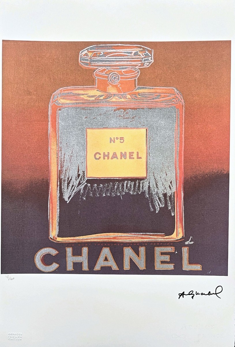 ANDY WARHOL - Chanel - signed, numbered edition 38/100, 38 x 56 cm