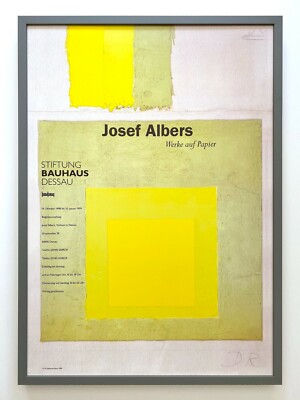 国内未入荷 Josef Albers Yellow Climate Poster