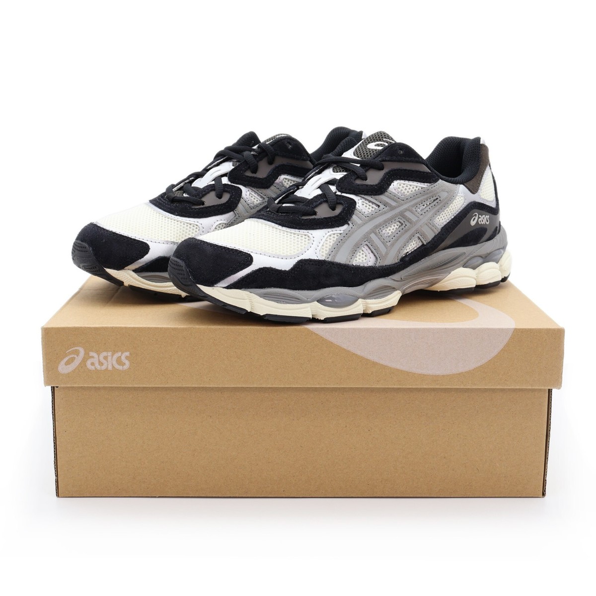 1201A789-750 Asics Gel-NYC Ivory Clay Grey White Beige Black Dark