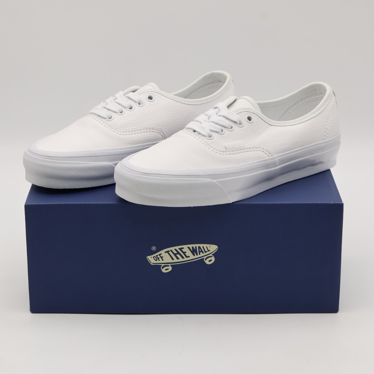 VN000CQAWWW Vans Authentic Reissue 44 LX Leather White (Men's) | eBay