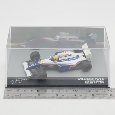 ixo 1:43 F1 Cars WILLIAMS FW16 AYRTON SENNA BRAZIL GP 1994 Diecast