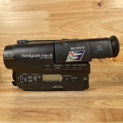 Sony CCD-TR93 Black NTSC Video8 24x Digital Zoom Handycam