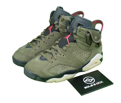 Nike Air Jordan 6 Retro x Travis Scott Mid Olive JordanⅥ AJ6 Ts
