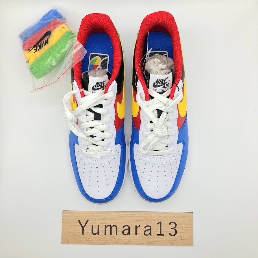 Nike x UNO Air Force 1 '07 QS White Yellow Zest DC8887-100 Men's