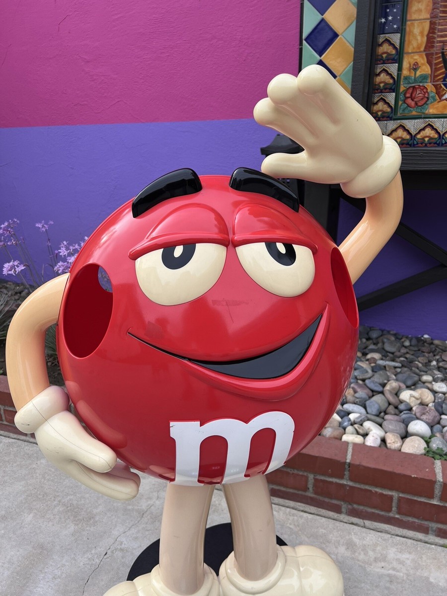 Red Life Size used M&M Candy Store Display Statue | eBay