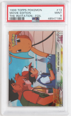 1999 Topps Pokemon Movie Edition # 13 The Invitation Foil PSA 9