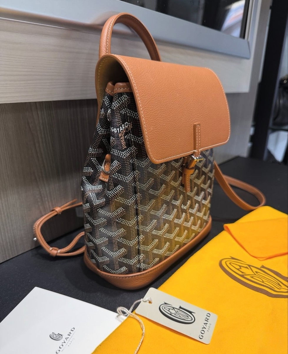 Goyard Mini Alpin Backpack Black & Tan (2025) | eBay