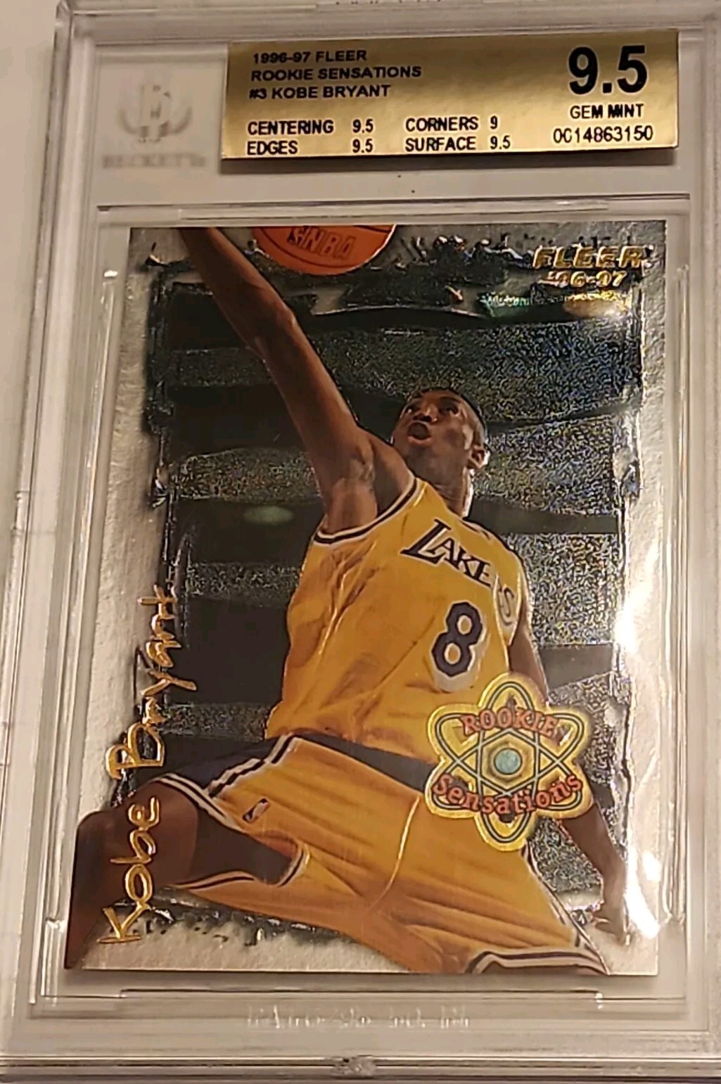Kobe Bryant 1996 Fleer #3 Rookie Sensations Price Guide - Sports