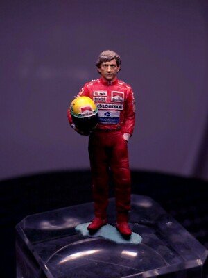 3D print 1/64 1/43 figure Ayrton Senna da Silva F1 fit 1:64 car