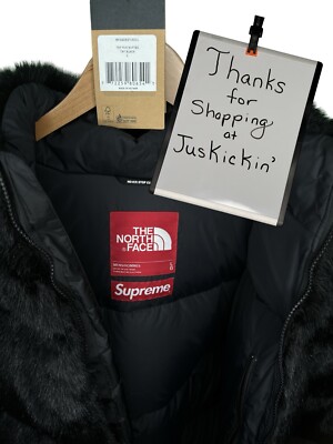 Supreme x The North Face Faux Fur Nuptse - Black Fall/Winter 2020