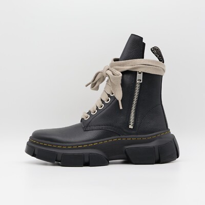 31755001 Rick Owens Dr. Martens 1460 DMXL Jumbo Lace Boot Black