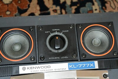 Kenwood KL-777X Midrange Speaker Assembly w Crossover Only Works