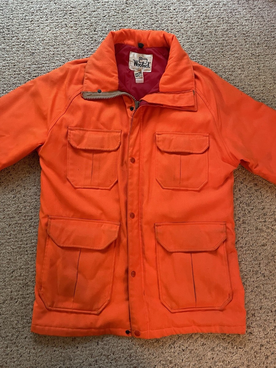 Vintage Woolrich Hunting Jacket Mens Medium Blaze Orange | eBay