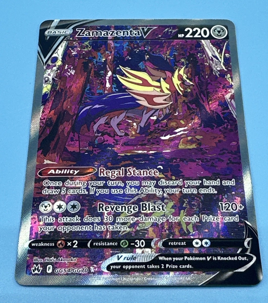 Zamazenta V GG54/GG70 Crown Zenith: Galarian Gallery Pokemon TCG