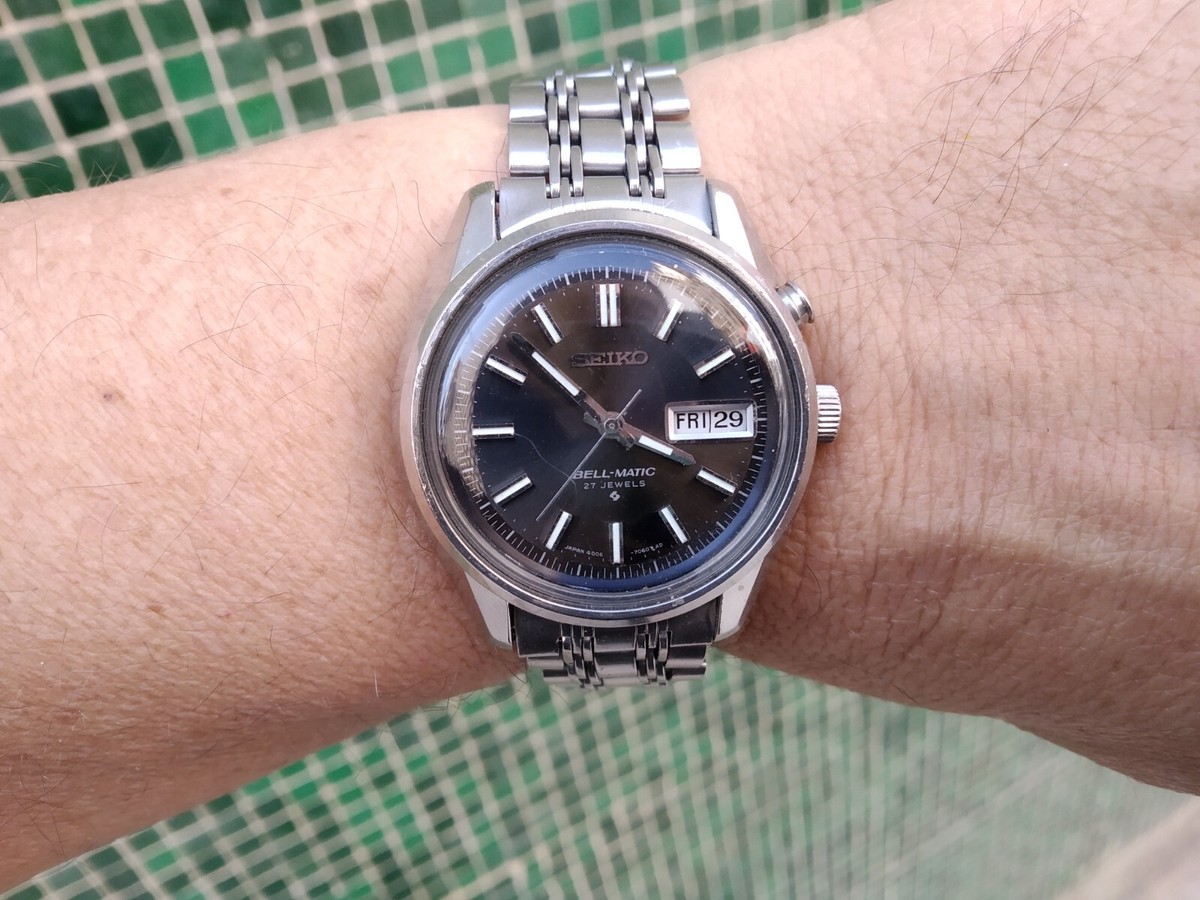 SEIKO BELL MATIC 4006 7012 27 jewels ALL ORIGINAL MECHANIC ALARM