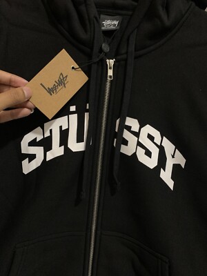 Stussy Block Sport Zip Hoodie - Large Original | eBay