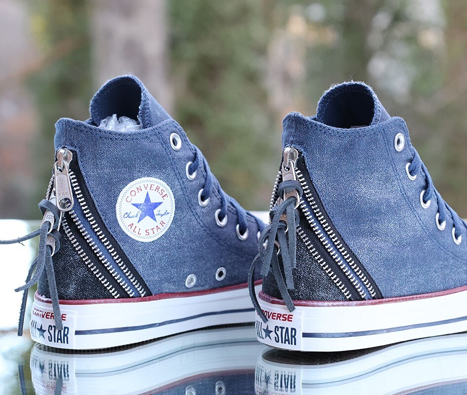 Converse Chuck Taylor All Star Hi Tri Zip Sparkle Women's Size 6