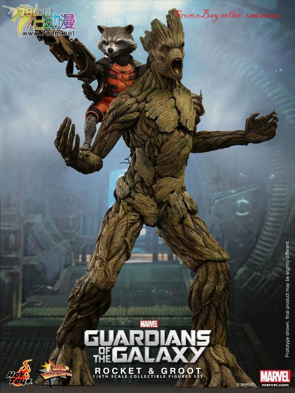 Hot Toys 1/6 Mms254 Guardians Of The Galaxy: Rocket And Groot In