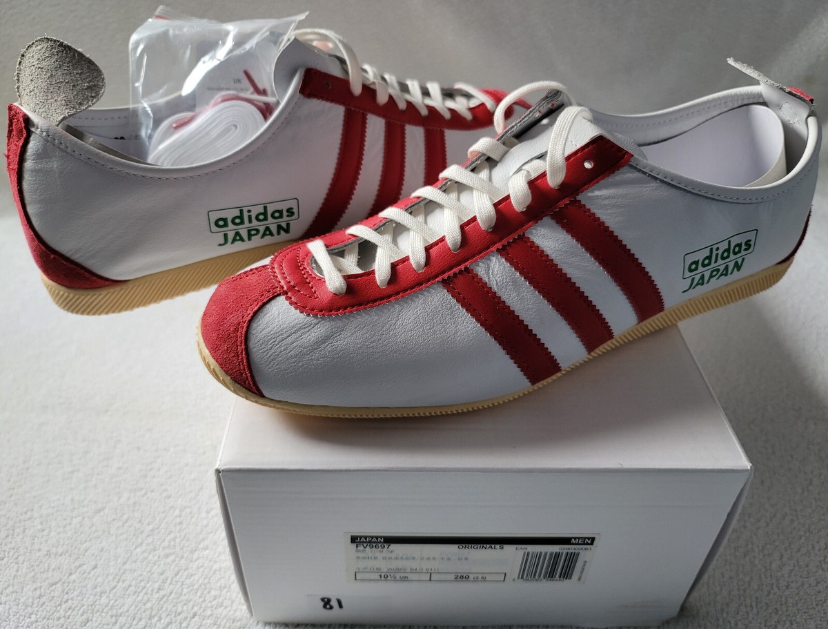 Adidas Originals Japan Archive Program White Red NEW UK 10.5 US 11