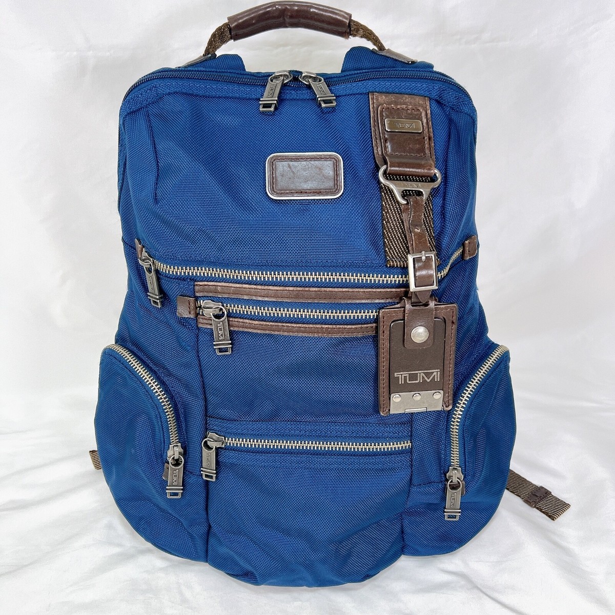 TUMI 22681BTH ALPHA BRAVO Knox backpack BLUE Good Condition | eBay