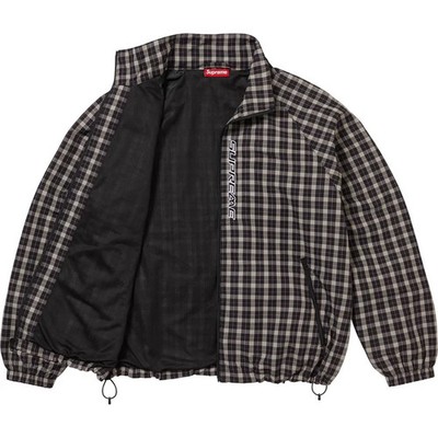 Supreme Plaid Track Jacket Black | eBay
