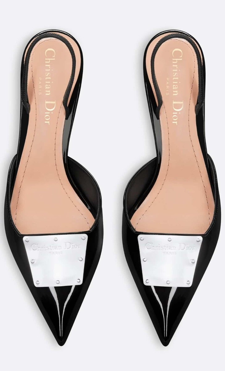 CHRISTIAN DIOR La Parisienne Slingback Pump Heel Sandals, 36.5EU