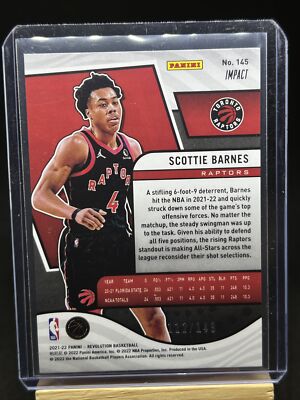 2021-22 Panini Revolution Impact Scottie Barnes RC #112/149 Rookie