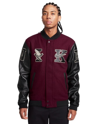 Nike Brasil CBD Black Wool Blend Zip Front Destroyer Jacket Brazil