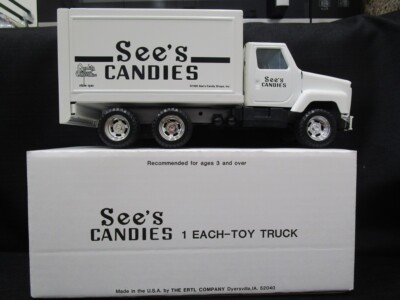 See's Candies - Metal ERTL USA - White Delivery Truck In Box | eBay