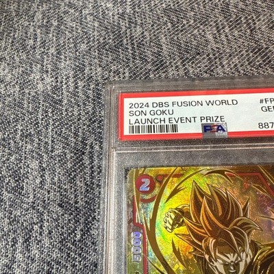 PSA10 Dragon Ball Card English Fusion World Winner Promo Son Goku