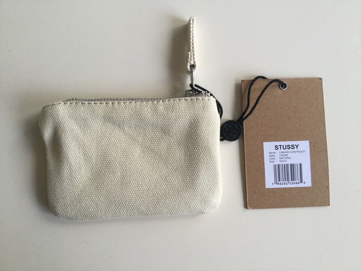 Stussy Canvas Coin Pouch Natural | eBay