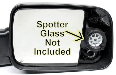 OEM Right Passenger Side Exterior Mirror For Ram 1500 Black