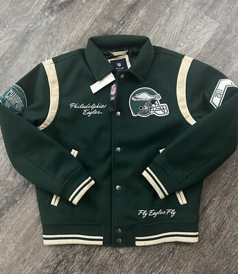 Abercrombie NFL Philadelphia Eagles Vintage Green Fly Bomber