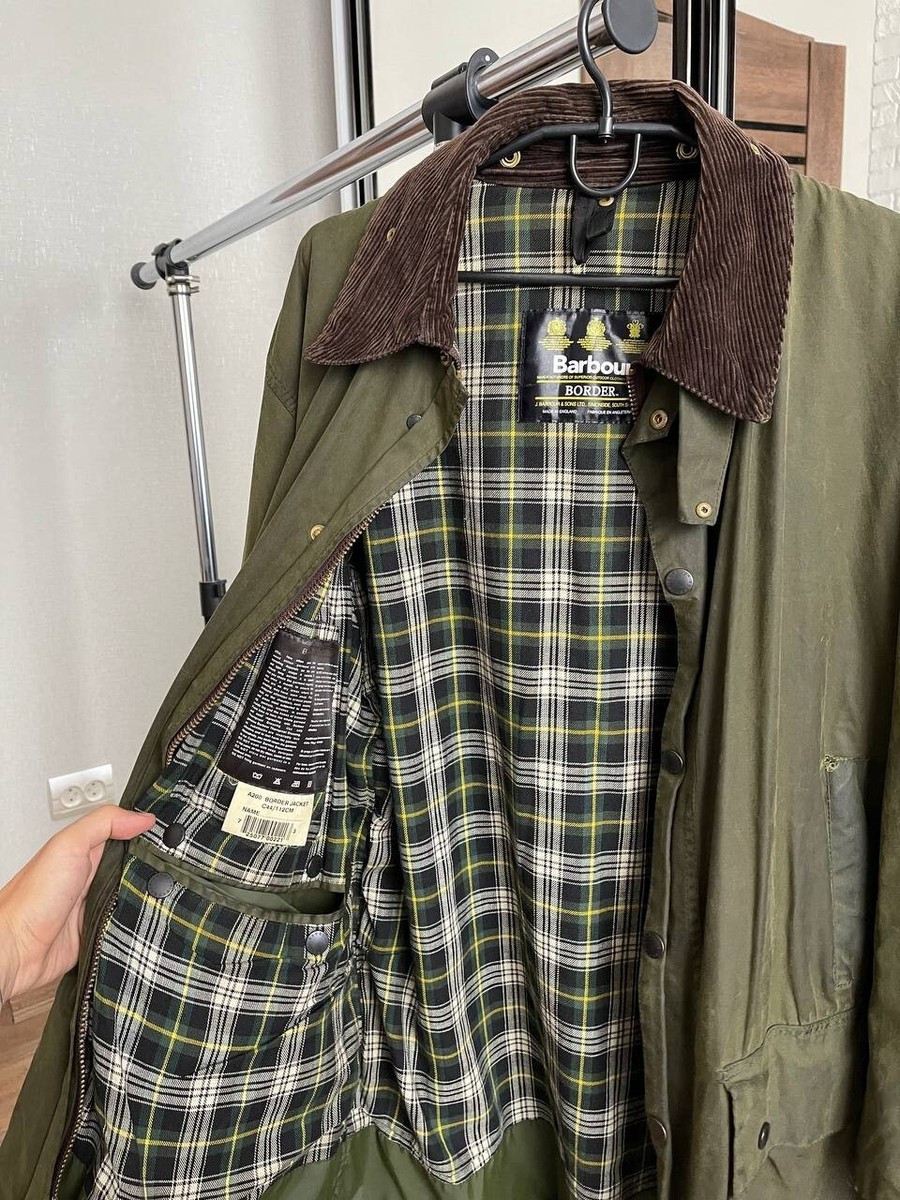 Barbour Border Vintage Wax Jacket 90s Distressed | eBay