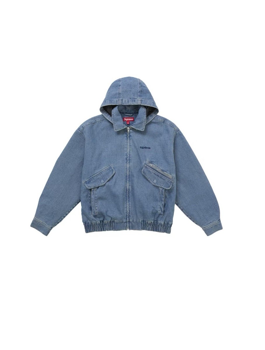 Supreme Hooded Utility Jacket Denim Size XL IN HAND‼️ | eBay
