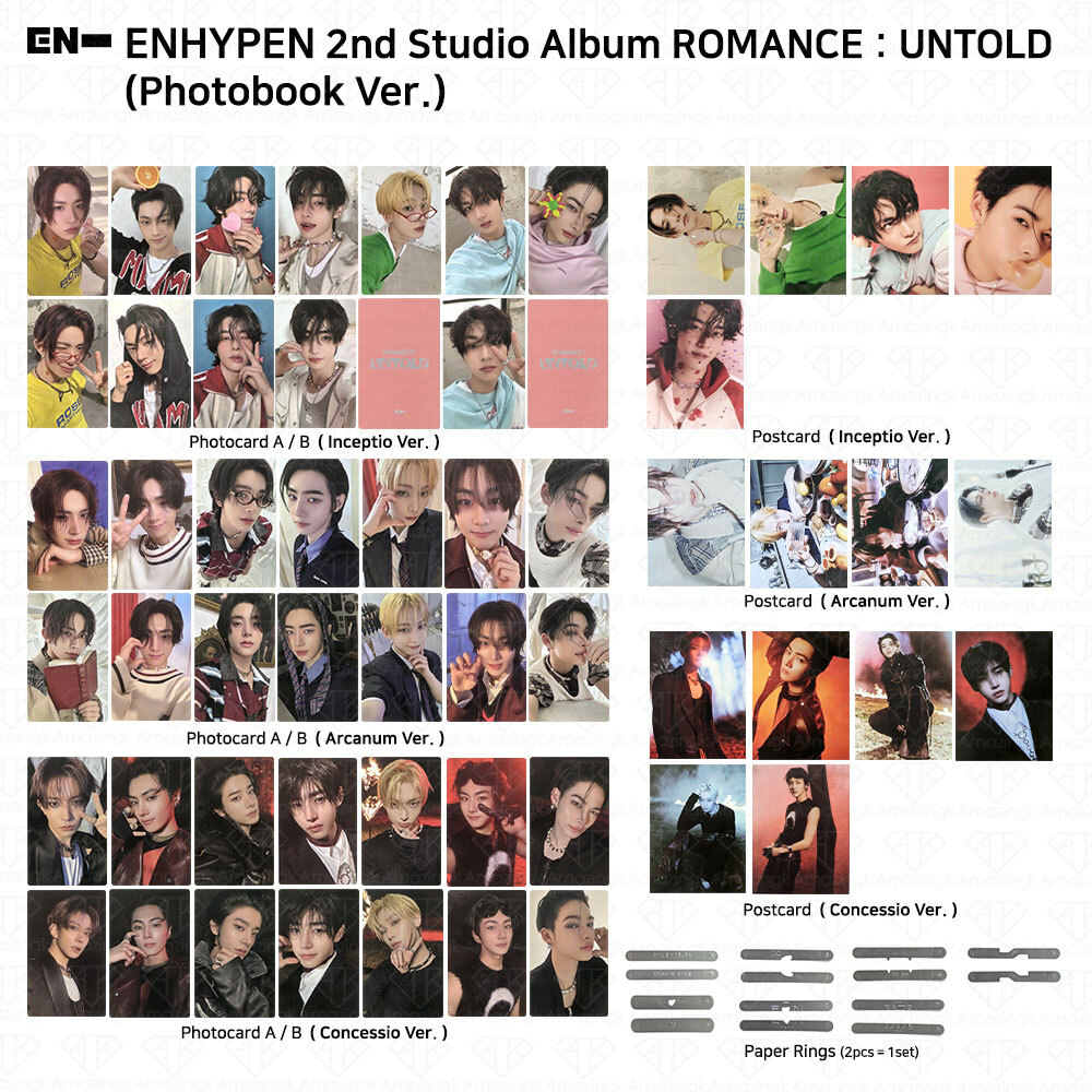 Enhypen 2nd Studio Album ROMANCE:UNTOLD Official Photocard