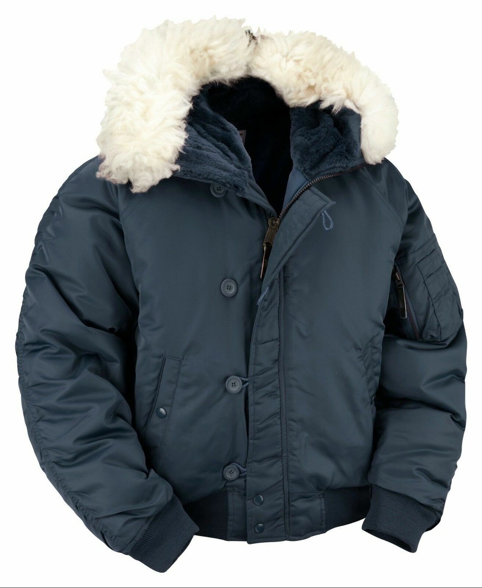 N2B Flight Jacket Parka Army Military Warm Winter Snorkel Padded