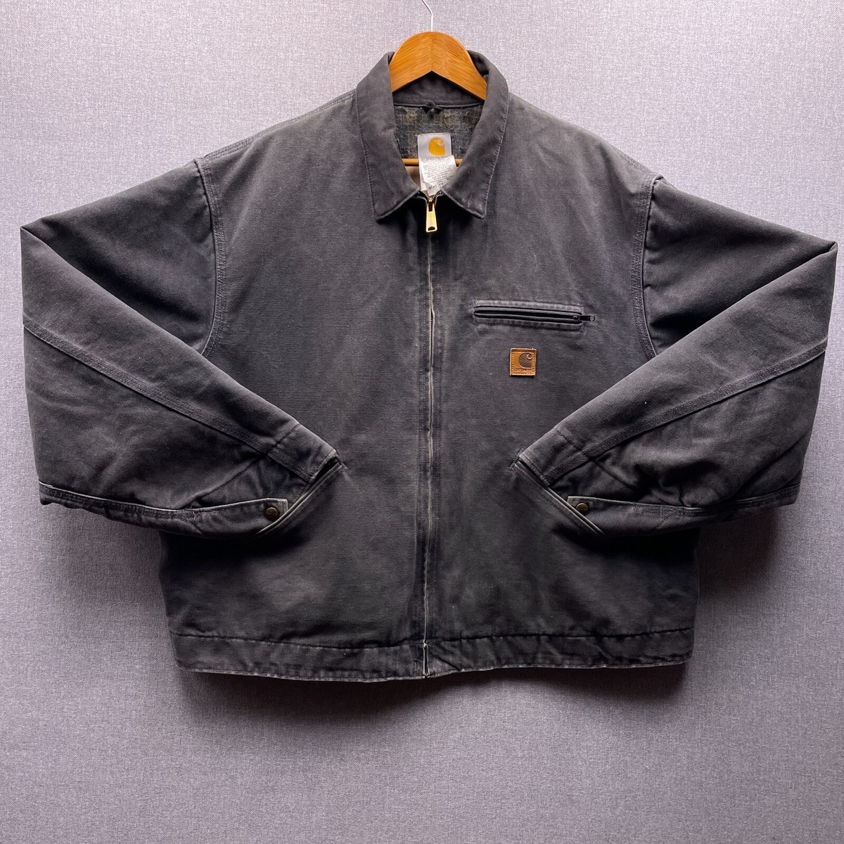 Carhartt Blanket Lined Detroit Bomber Jacket J97 Adult 2XL Dark
