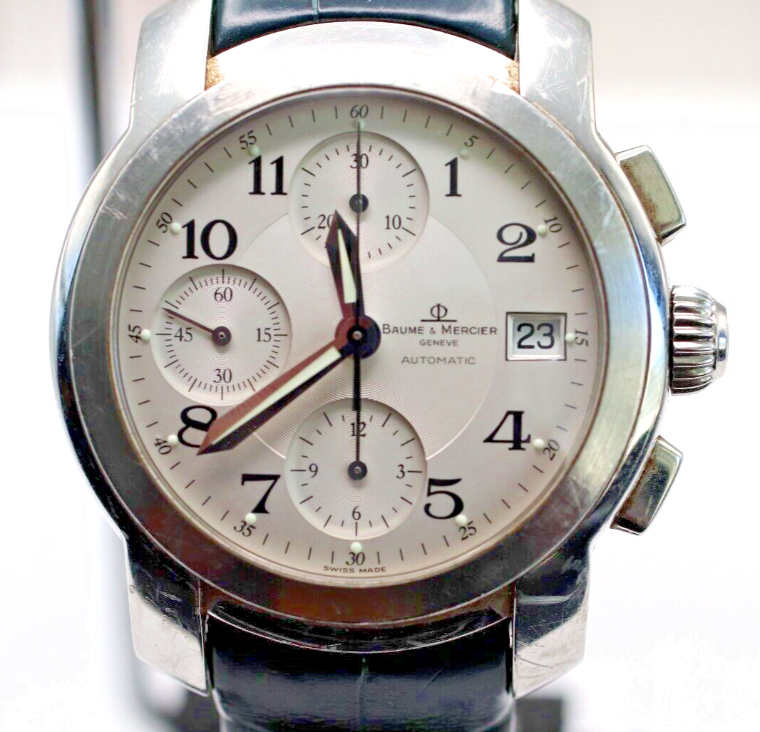 Baume & Mercier MVO 45216 39mm Automatic Chrongraph Date White