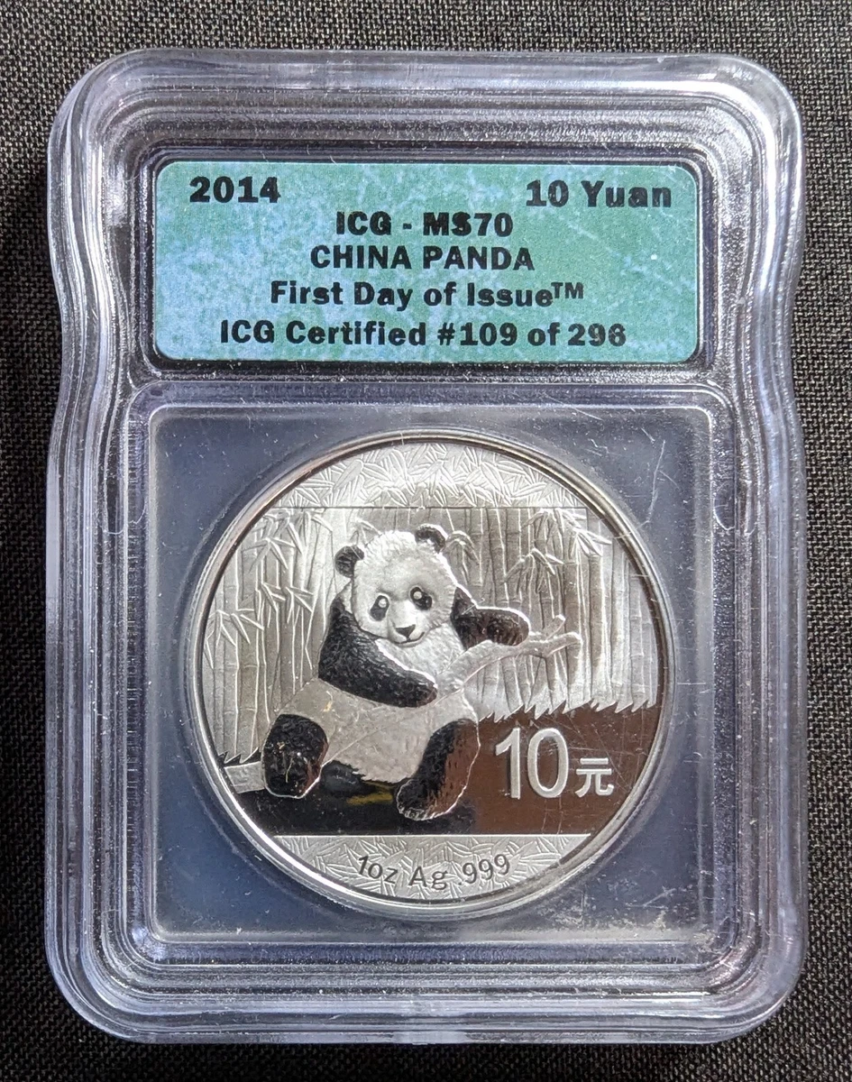 Chinese Panda MS 70 Graded 2014 Silver Bullion Coins for sale | eBay
