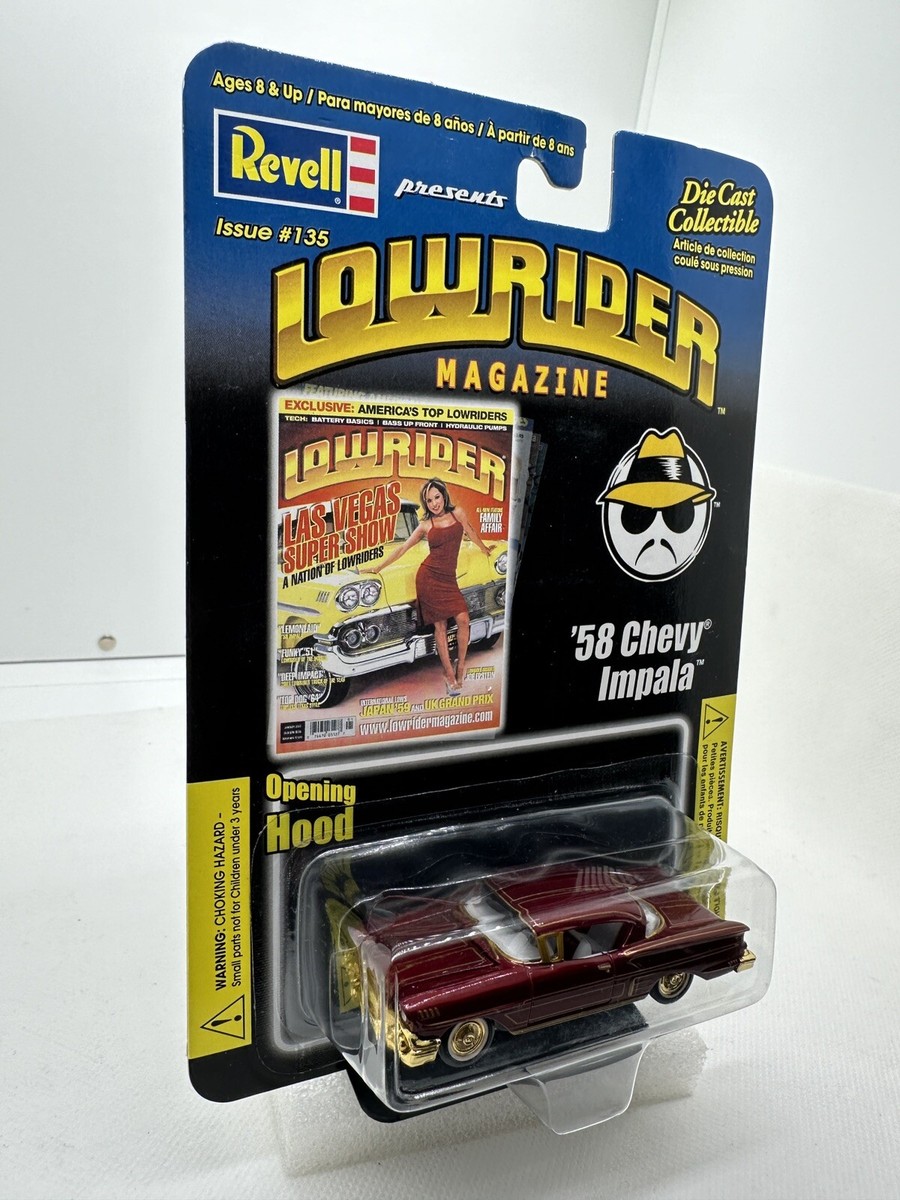 Revell Lowrider Magazine Die Cast '58 Chevy Impala Issue #135 | eBay