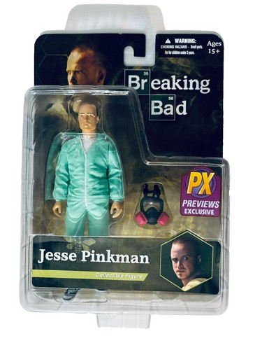 Mezco Breaking Bad Figure Set Jesse And Walter White Green Hazmat