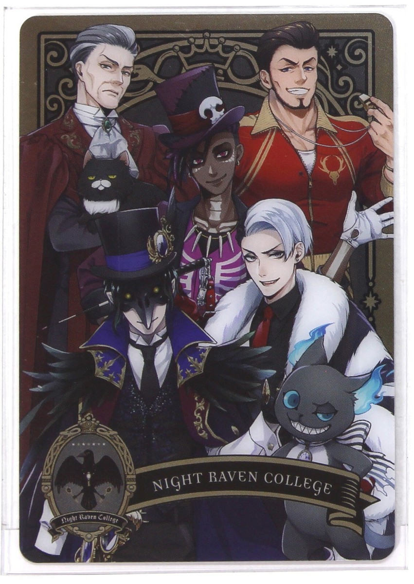 Disney Twisted Wonderland Metal Card P1-18 Night Raven College